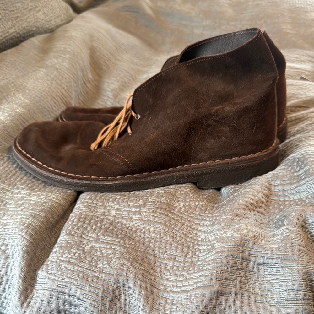Clarks Brown Suede Chukka Boots